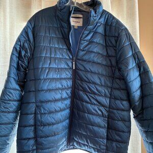 Men's puffy jacket, blue